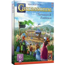  999 Games - Carcassonne: Toernooien & Emblemen - Uitbreiding 6 - Nieuwe Versie - NL - EN 