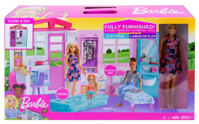 Wiegen overschrijving bros Barbie huis met pop | Toyhouse.nl, de webshop voor speelgoed!