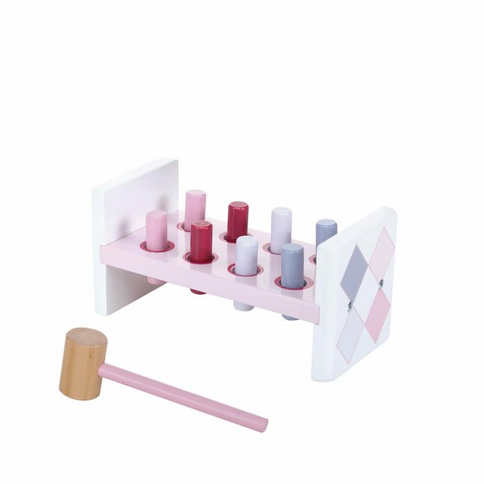 Buiten adem verkenner filosoof Jipy hamerbank hout roze | Toyhouse.nl, de webshop voor speelgoed!