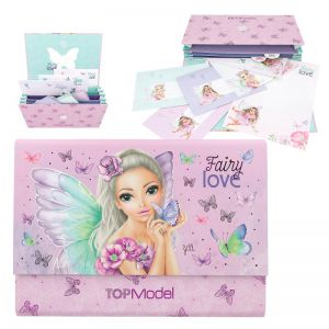 Topmodel briefpapier in registermap fairy love