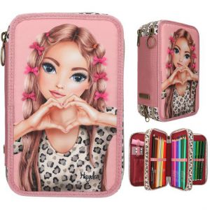 TOPModel 3-vaks etui panter