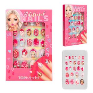 Topmodel kunstnagels roze/rood