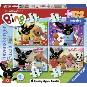 Ravensburger Bing Bunny - My First puzzels - 2+3+4+5 stukjes - kinderpuzzel 