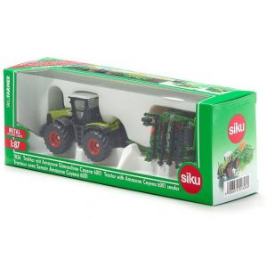 Siku 1826 tractor clas xerion met zaaimachine