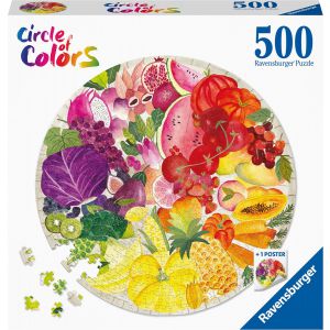 Puzzel 500 stukjes Circle of colours - fruit and vegetables