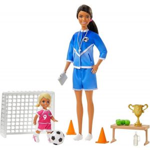 Barbie soccer coach