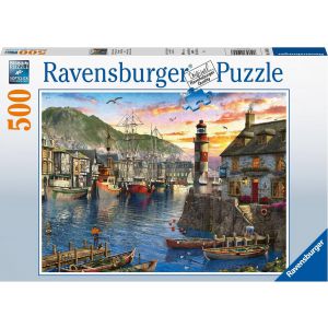 puzzel 's Ochtends bij de Haven Legpuzzel 500 stukjes