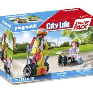 Playmobil city life 71257 rescue met segway