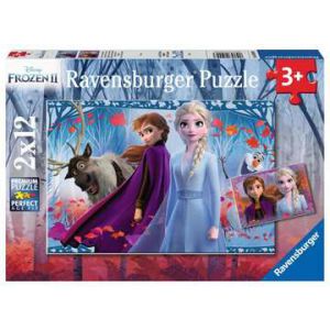 Puzzel 2x12 frozen 2 reis naar het onbekende