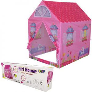 Speeltent roze huis
