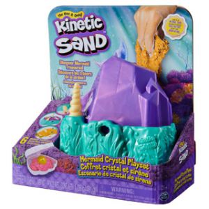 Kinetic sand mermaid crystal playset