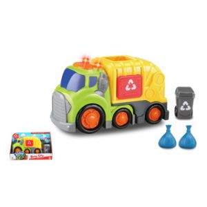 KiddyGo vuilniswagen met licht en geluid 19,5 cm 