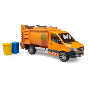 Bruder Mercendes sprinter vuilniswagen met 2 containers
