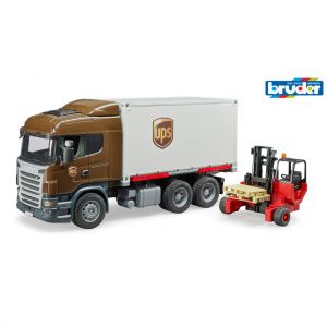 Scania UPS met heftruck