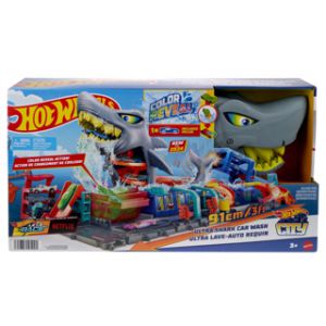 Hot Wheels City Ultra Shark Car Wash 