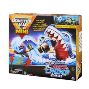 Monster Jam Mini Megolodon Chomp & Race speelset