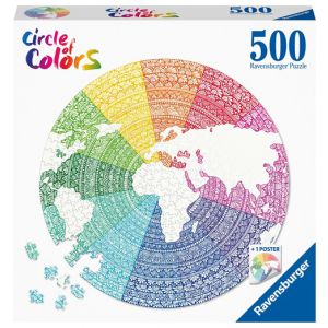 Puzzel 500 stukjes Circle of colors - mandala