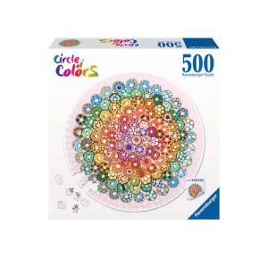 Puzzel 500 stukjes Circle of colors - donuts