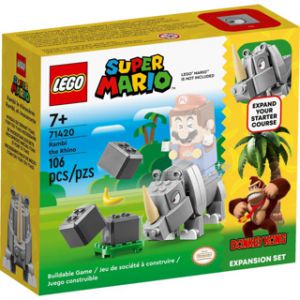 Lego mario 71420 uitbreidingsset: Rambi de neushoorn