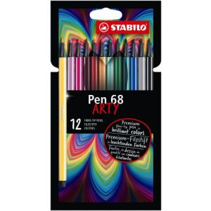 Viltstiften Stabilo Arty Pen 68: 12 stuks 