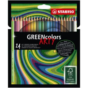 Kleurpotlood Stabilo Arty Green Colors: 24 stuks 
