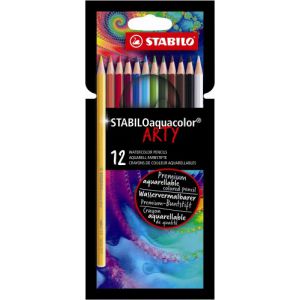 Kleurpotlood Stabilo Arty Aquacolor: 12 stuks