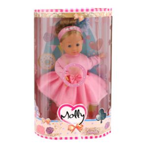 Dansende pop Molly 40 cm met 3 liedjes 