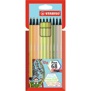 Stabilo pen 68 10 nieuwe kleuren