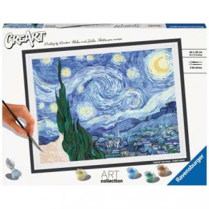 Schilderen op nummer The starry night (Van Gogh)