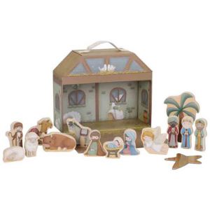  Little Dutch – Kerststal speelkoffer 
