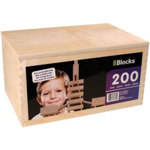 Bblocks 200 delig in houten kist