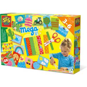 SES ik leer knippen mega set inclusief veilige schaar