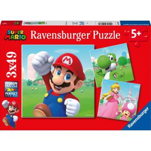 Ravensburger puzzel Super Mario - 3x49 stukjes - kinderpuzzel