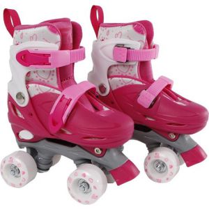 Rolschaatsen roze verstelbaar maat 31-34