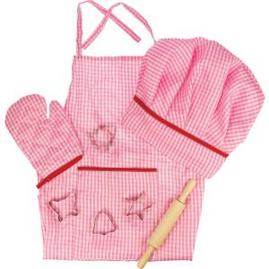 Kokskleding kinderen roze