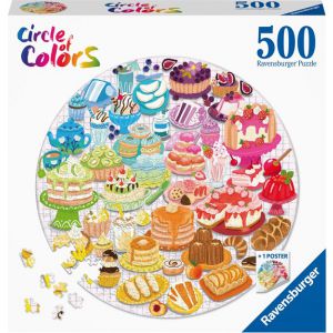 Puzzel 500 stukjes Circle of colours dessert