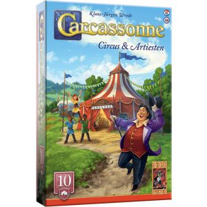  999 Games - Carcassonne: Circus & Artiesten - Uitbreiding 10 - Nieuwe Versie - NL -EN 