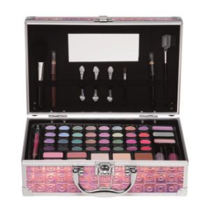 Holografisch Make Up Koffer Roze Glamour 