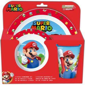 Super mario ontbijtsetje 3 delig