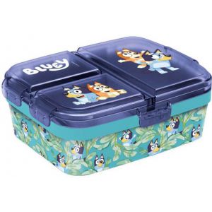 Bluey: Lunchbox met 3 extra aparte vakken