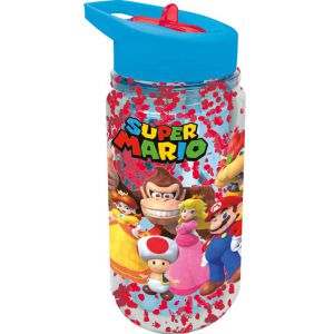 Super Mario: Waterfles 330ml, dubbele wand met glitter