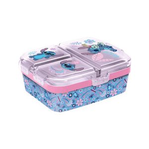 Lilo & Stitch: Lunchbox met 3 extra aparte vakken - Pink Jungle