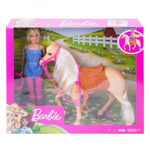 Barbie family paard en pop