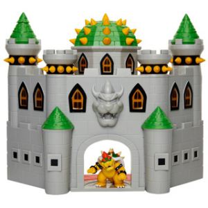 Super Mario mega kasteel bowser met figuurtje 6,5 cm