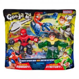 Goo Jit zu figures 2 pack spiderman vs octopus