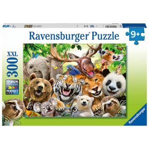 Puzzel 300 stukjes exotische dieren selfie