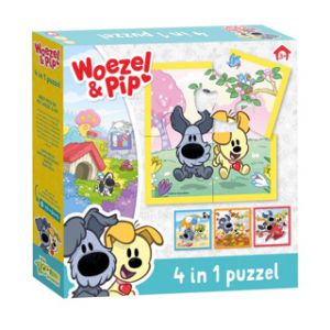 Woezel & Pip 4 in 1 Puzzel 