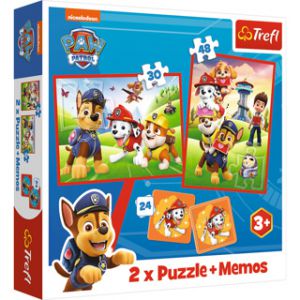 Puzzel Paw Patrol 30 en 48 stukjes en memory 