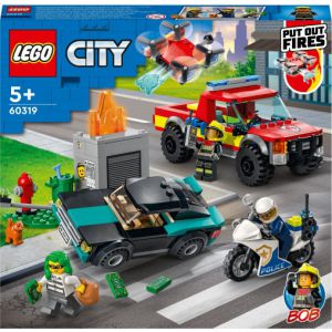 60319 Brandweer en politie achtervolging Lego