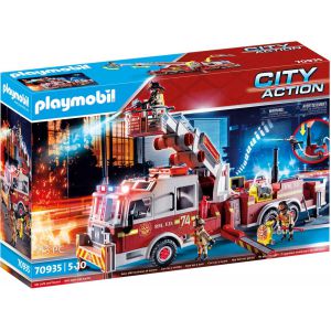 PLAYMOBIL City Action Brandweerwagen: US Tower Ladder - 70935 